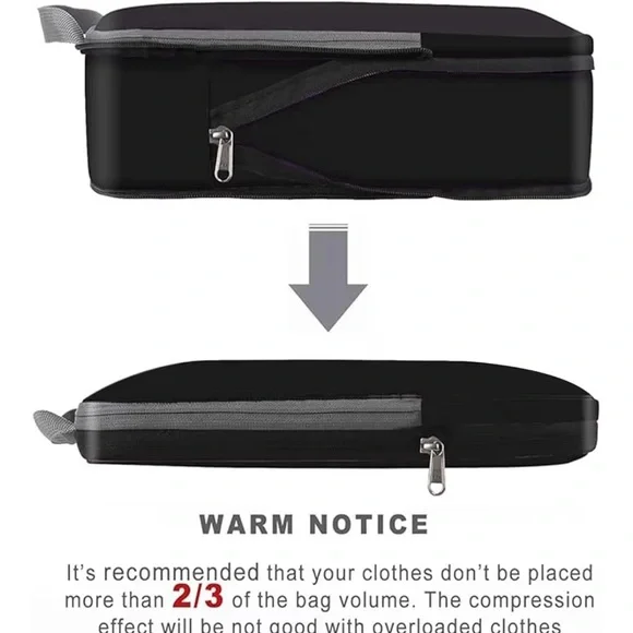 BAGAIL 2x4 Set Compression Packing Cubes Travel Expandable Packing Organizers - Picture 3 of 7